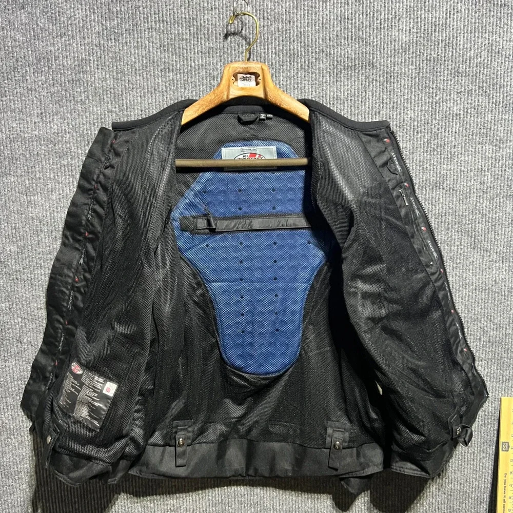 Joe Rocket Motorcycle Jacket Mens 2XL Black Mesh Padded Breathable Riding Gear